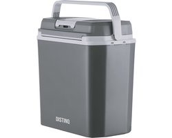 DistinQ Elektrische Koelbox voor Auto en Camping – Koelbox Elektrisch met Verwarmingsfunctie - 12v 230 Volt – 20L - Grijs
