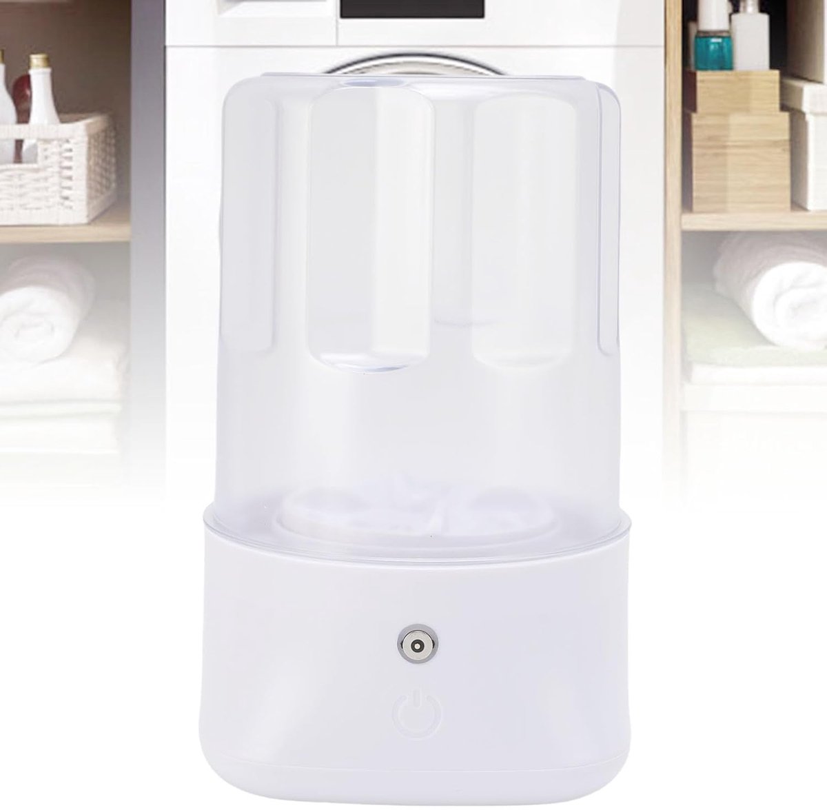 Draagbare mini-wasmachine, stille wasmachine, geschikt voor ondergoed, sokken, enz. (wit)