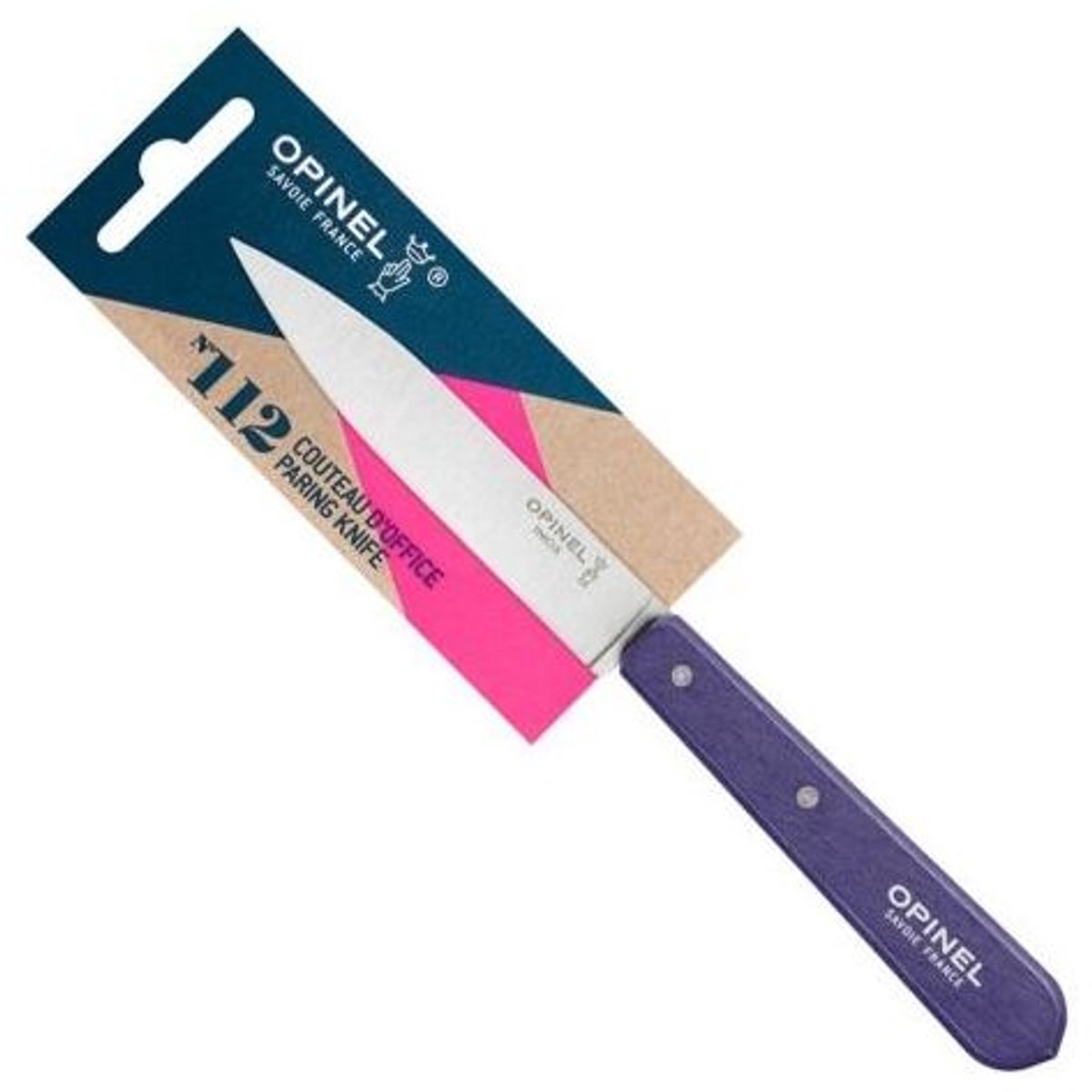 Opinel Officemes N°112 - Veelzijdig Keukenmes - Paars
