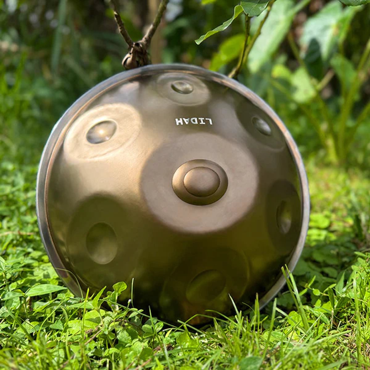 LIDAH® F Pygmy 7 Handpan - 43 cm - Mini Hand Pan - Steeldrum + Handpan Olie & Draagtas