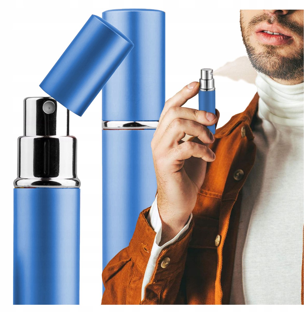 Reisverstuiver Parfumflesje 10ml Blauw - Compact & Handig