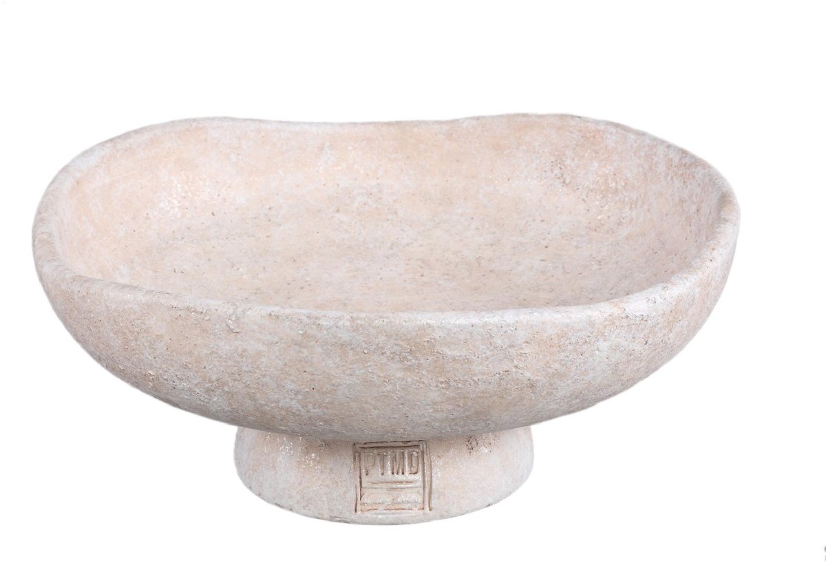 PTMD - Schaal Rokas - Wit - 30x30x13cm