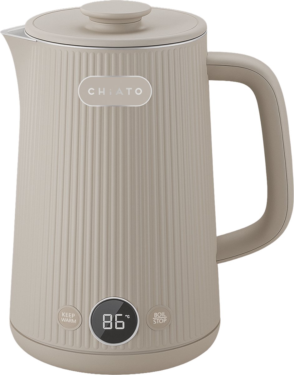CHiATO heatPLAY Groove Electric kettle, 1,7 L - Light sand