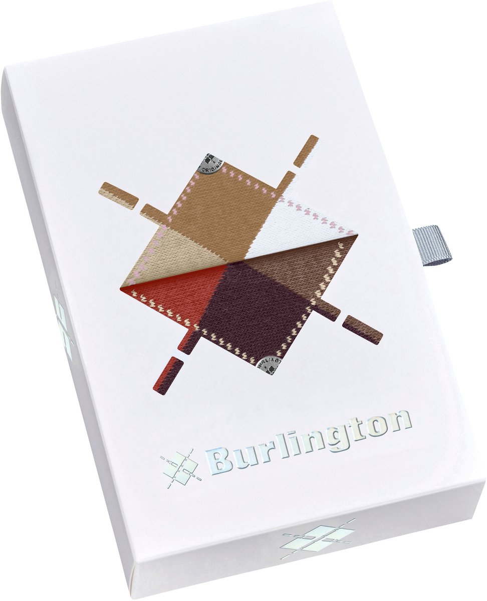 Burlington Basic Gift Box gedessineerd katoen multipack sokken dames veelkleurig - maat 36-41