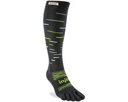 Injinji Snow OTC teensokken - Zwart/Groen - 44-47 - Teensokken