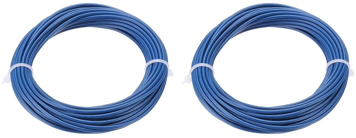 Provento - 18AWG PVC-aansluitdraad met vertind koperdraad, blauw, 7,5 m lengte