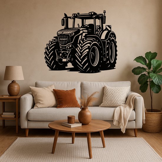 BR2Laser Fendt 1000 Vario – Wanddecoratie – Lasergesneden Hout – Tractor kunst– 75 cm Breed