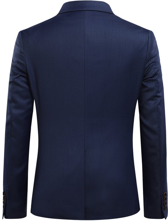 Achterkant donkerblauw colbert