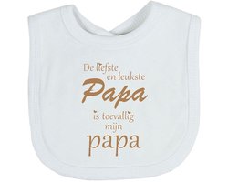 Soft Touch Slabber Slabbetje Slab bedrukt met grappige tekst Kado Cadeau Kraamkado Kraamcadeau Vader Vaderdag 