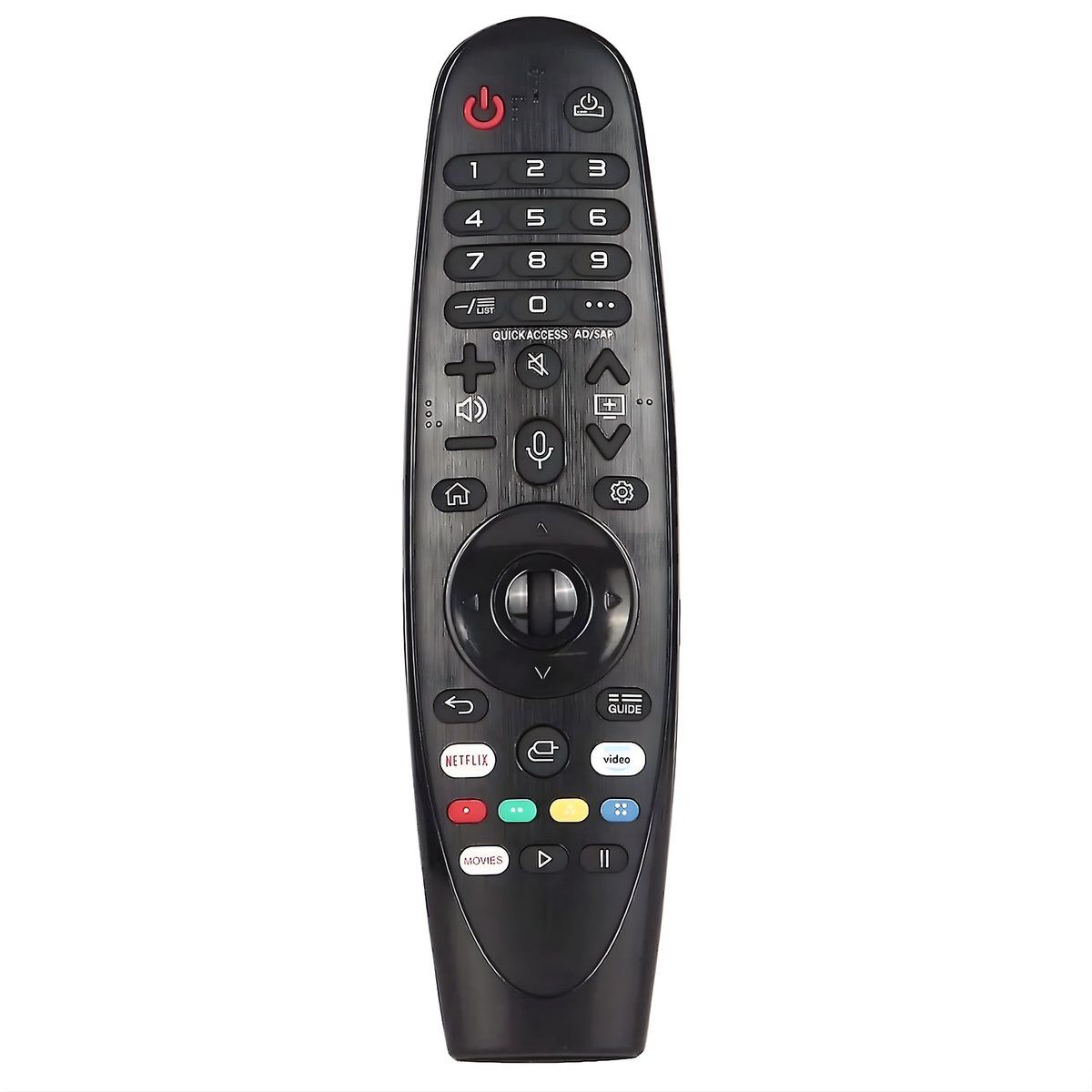 Eletrova Universele Afstandsbediening - Geschikt Voor Alle LG TV's - Sneltoets Voor Netflix & Prime Video - Zwart