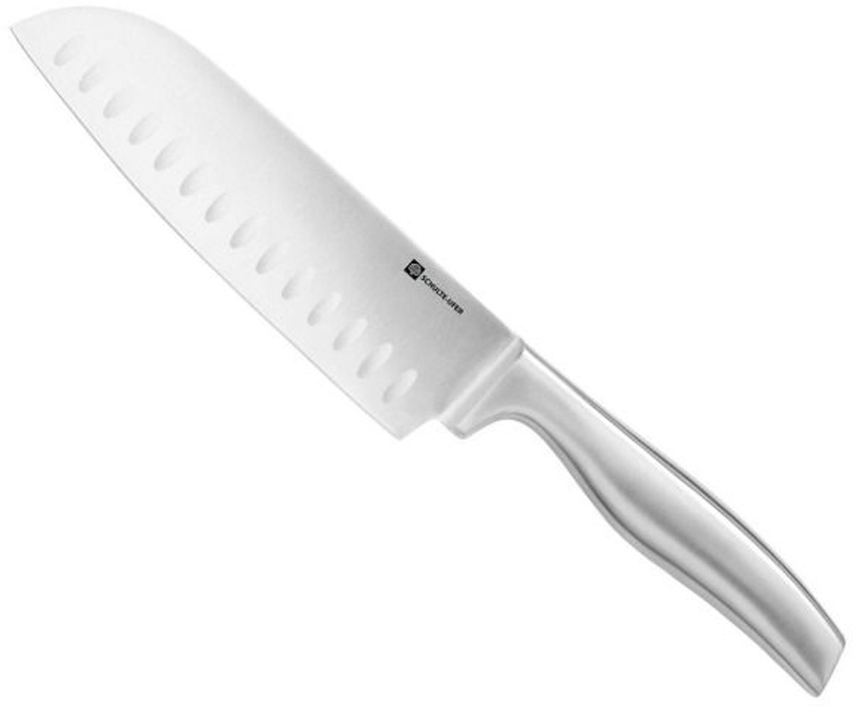 Schulte-Ufer Pro Series Santokumes 17 cm - Roestvrij staal - Kuiltjes - Voor vlees, vis en groenten