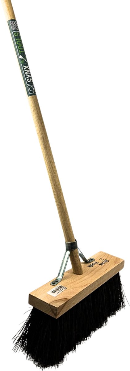 Synx Tools Bahia Bezem natuurvezel haren - Straatbezem Bahia haren - Bezems Buiten - Schrobborstels - Buitenbezem - schoonmaakartikelen - Incl. Steel 150cm van Synx Tools — afbeelding 4