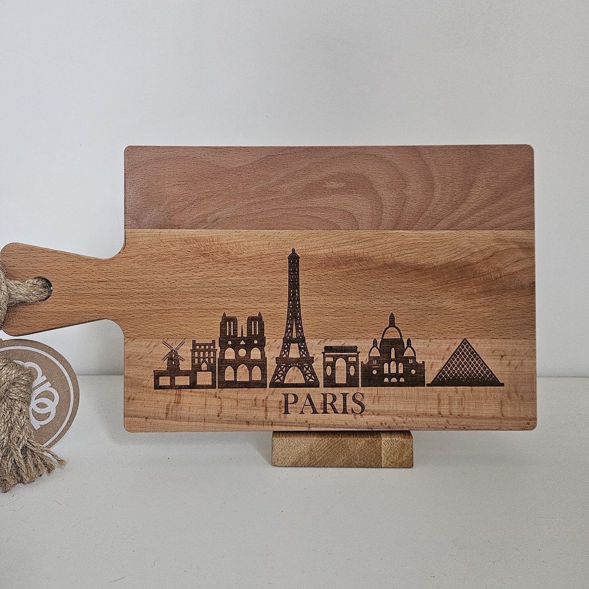 borrelplank beukenhout skyline Parijs 59 cm