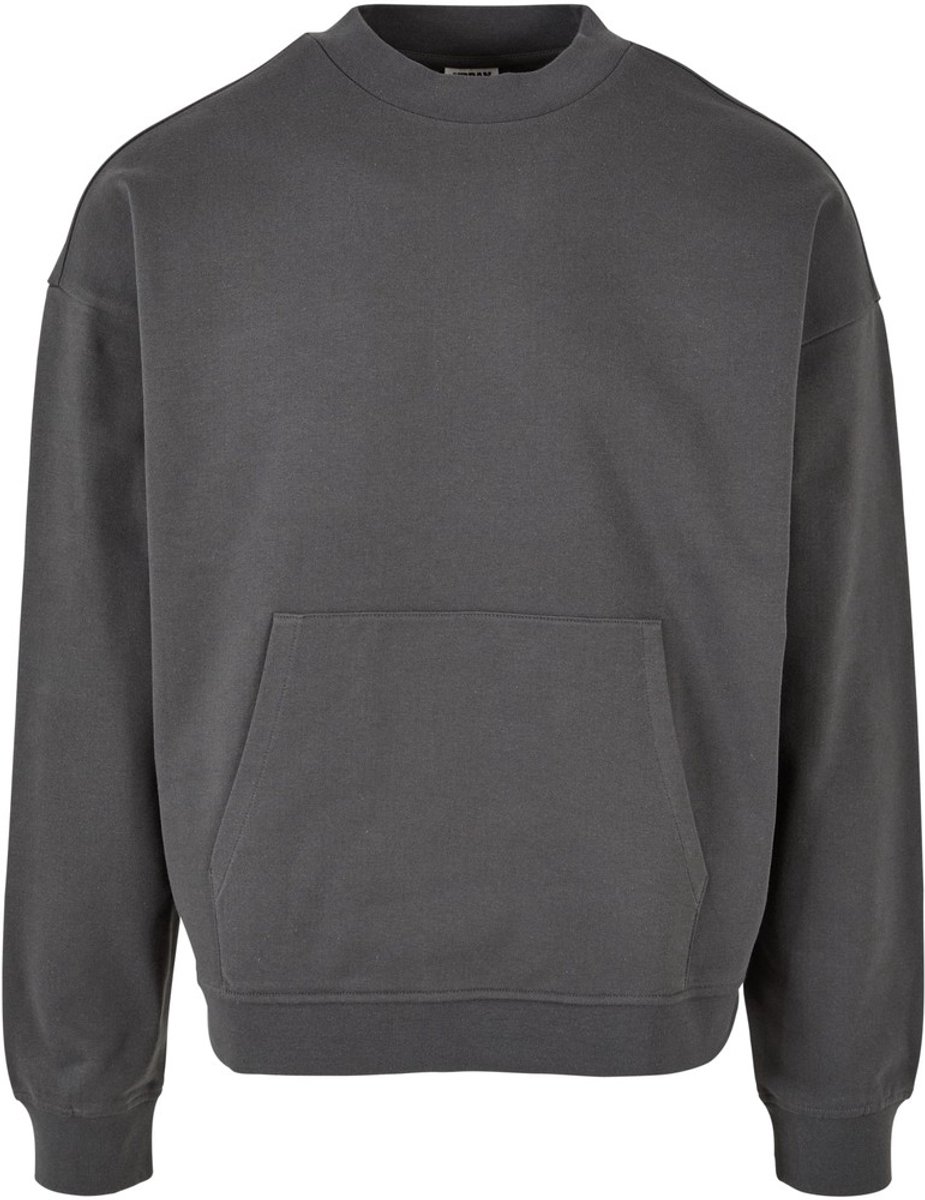 Urban Classics Organic Boxy Pocket Crewneck sweater/trui 3XL Grijs