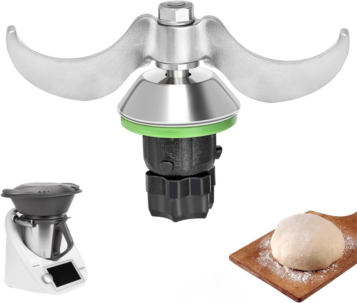 Dough Knife voor TM6/TM5 - RVS Deegmixmes - Vervangingsaccessoires - Geschikt voor TM6, TM5 - Snelle reiniging Deegmes - Keukenaccessoires