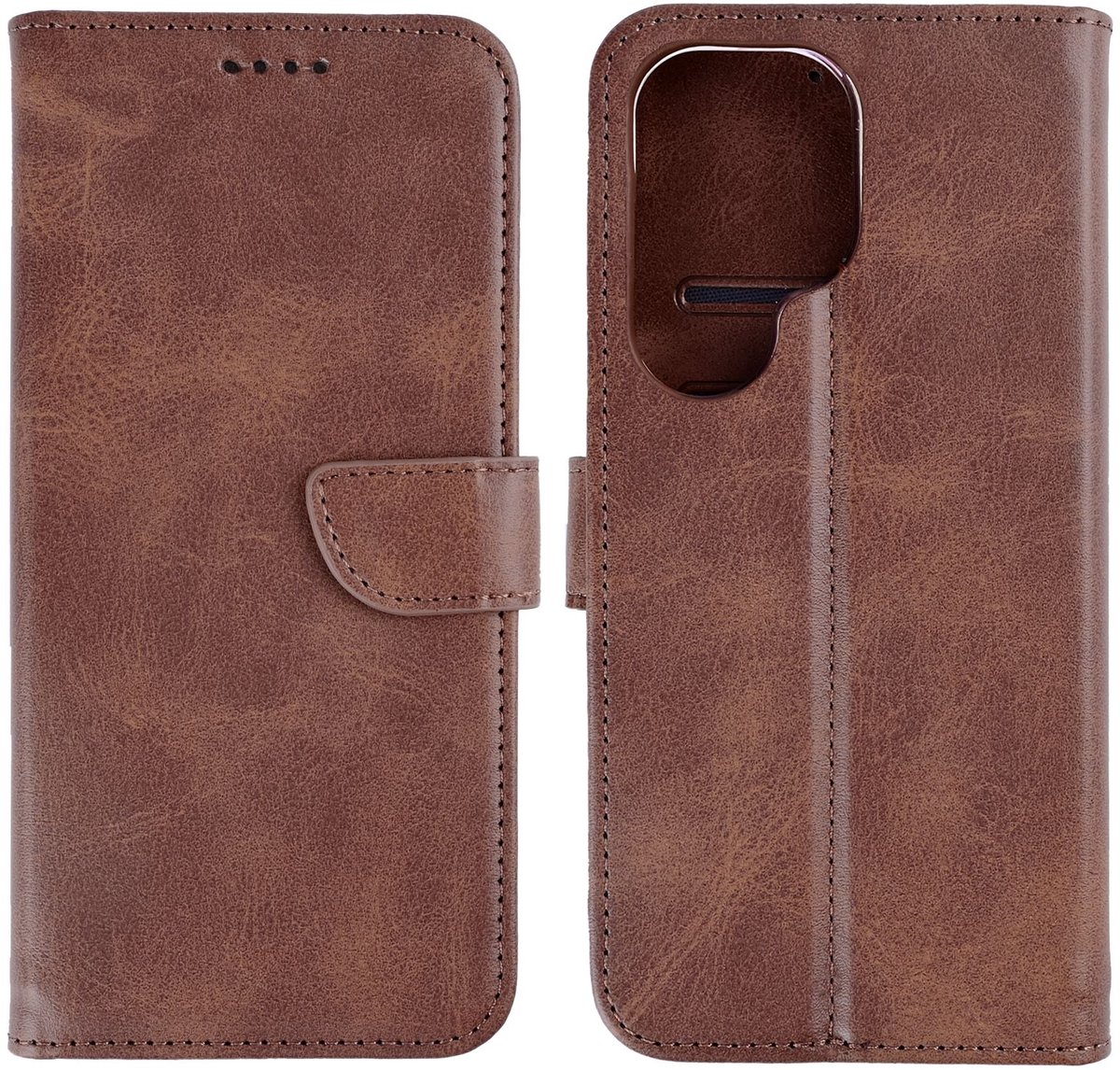 Rixus Bookcase For Samsung Galaxy S26 Ultra Brown