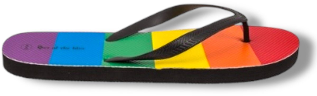 Regenboog Unisex Flipflops – Comfortabele Strand Slippers – Maat 42/43