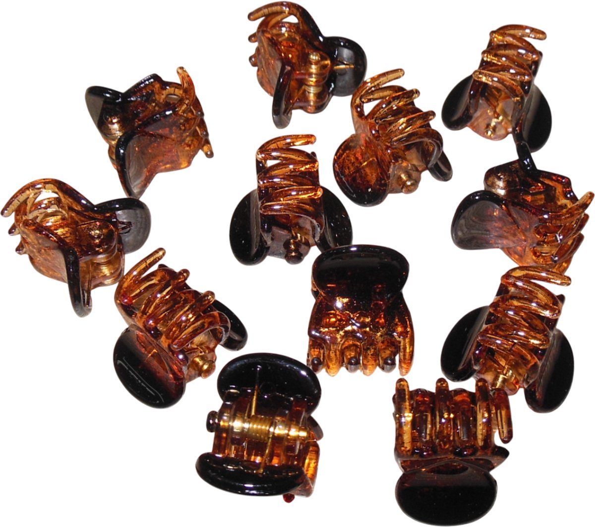 Haarklemmetjes shiny bruin