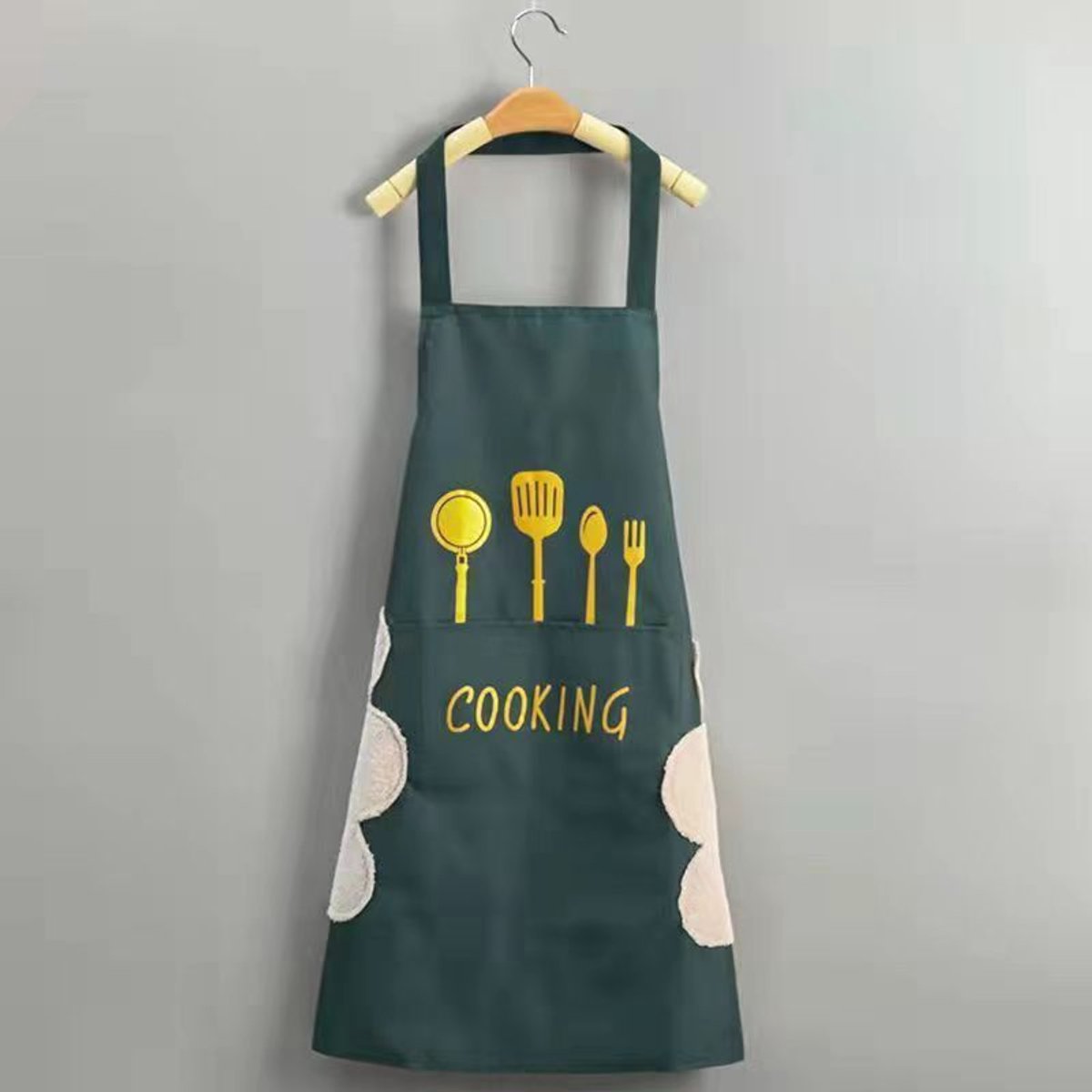2-Pack - Schorten - Kookschorten - Unisex - Cateringschorten - Eenvoudig verstelbaar - Groen, Bruin