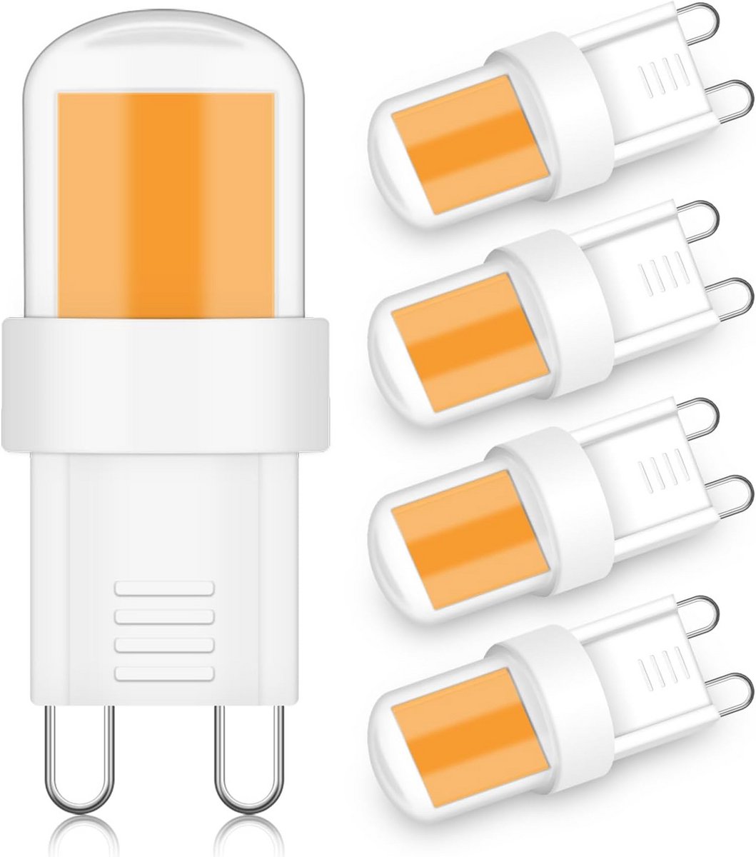 G9 Ledlamp 4W - Energiezuinige Mini COB Lamp, Warm Wit 3000K, Niet Dimbaar, 400lm, 5 Stuks