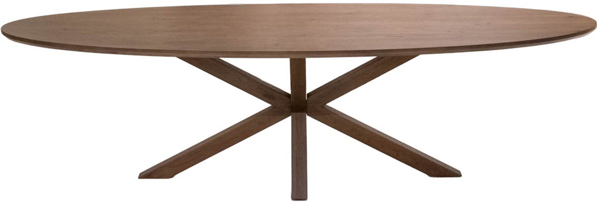 DÉJA Living Eettafel Lusa - Ovaal Bruin Eikenhout - 280x100x78cm