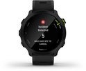 Zwart Garmin Forerunner 55 sporthorloge met scherm waarop 'Incident Detected' en 'HOLD ANY KEY TO CANCEL' staat.