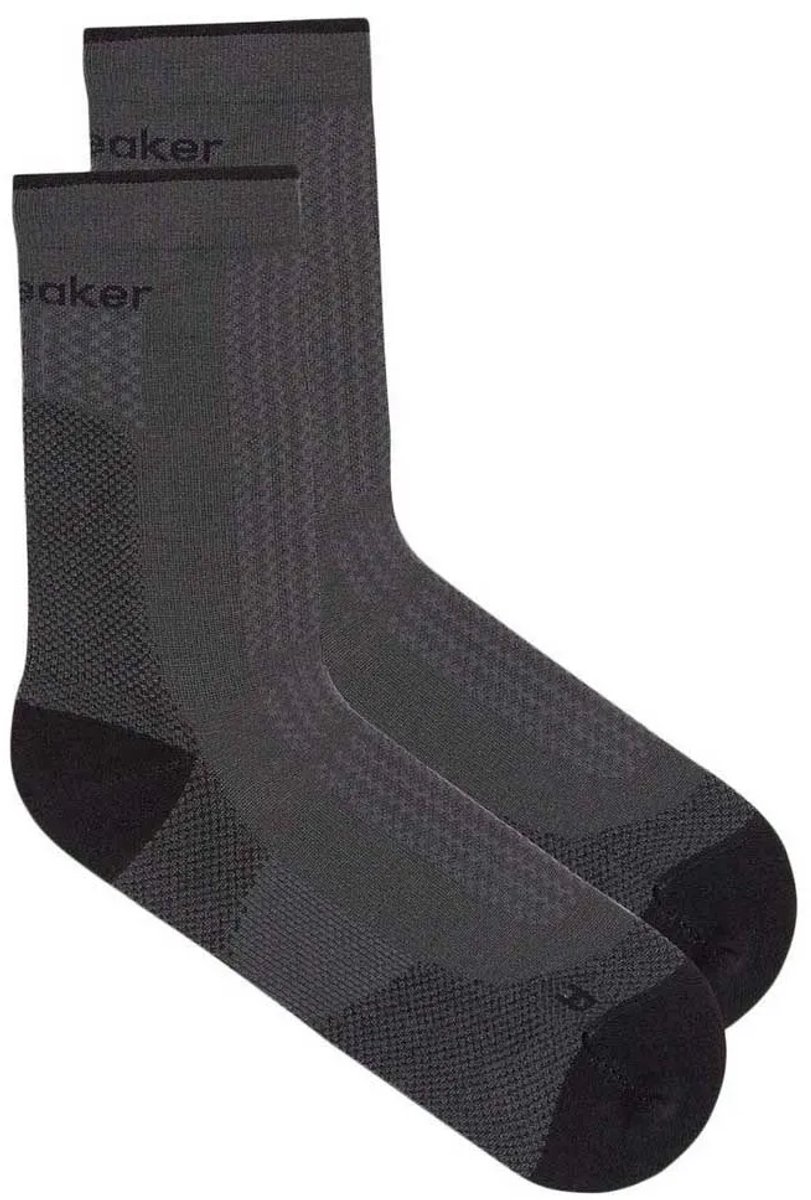 Sok Icebreaker Women Merino Hike+ Ultralight Crew Obsidian/ -Schoenmaat 35 37 Zwart