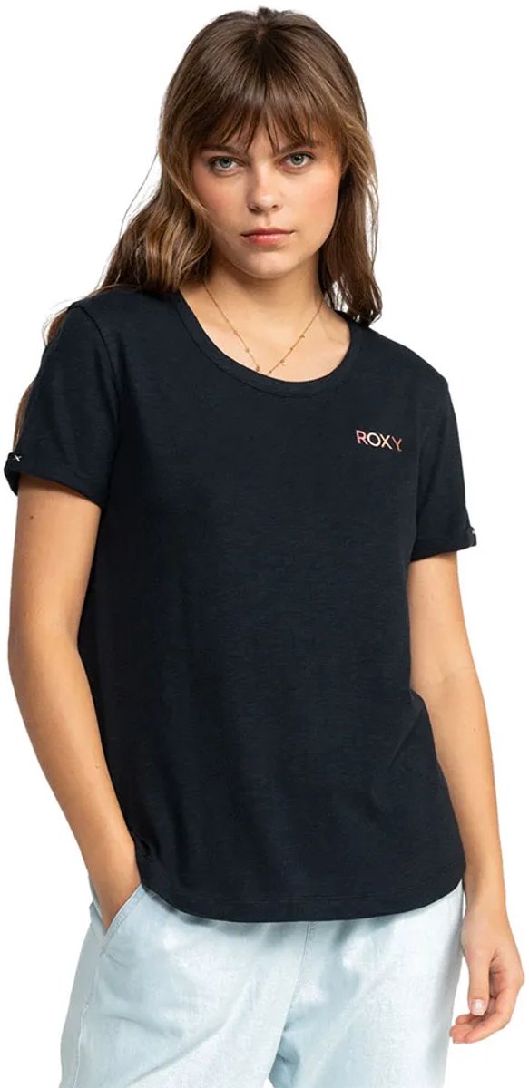 Roxy Saturdaze T-shirt Met Korte Mouwen Zwart M Vrouw
