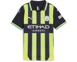 Puma Manchester City Fc 24/25 Weg Korte Mouw T-shirt Junior Geel 5-6 Years Kinderen