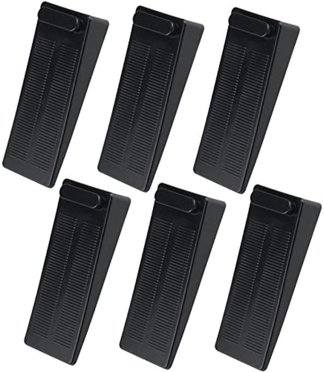 Antislip Rubber Deurwiggen - 6 Stuks, Avanceerde Deurstopper voor Harde Vloeren