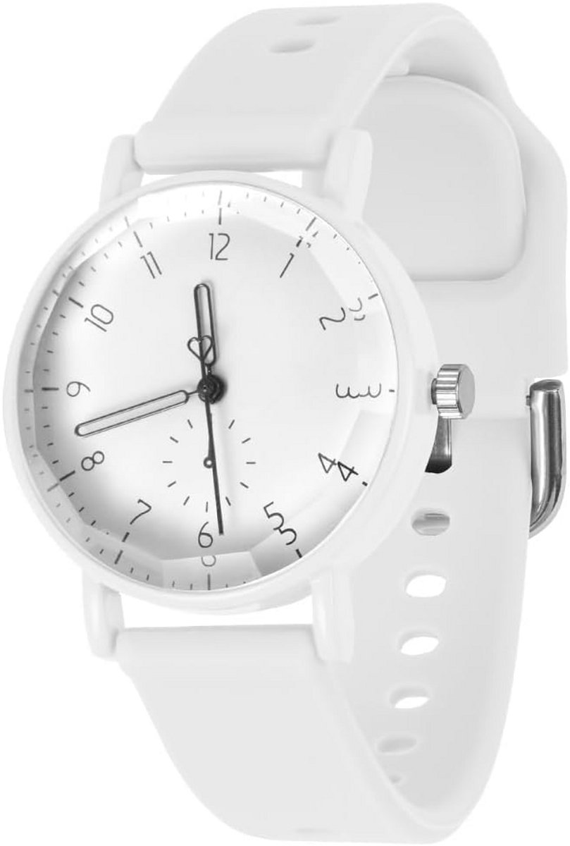 Dames Analoog Quartz Horloge met Siliconen Band - Sportief en Elegant