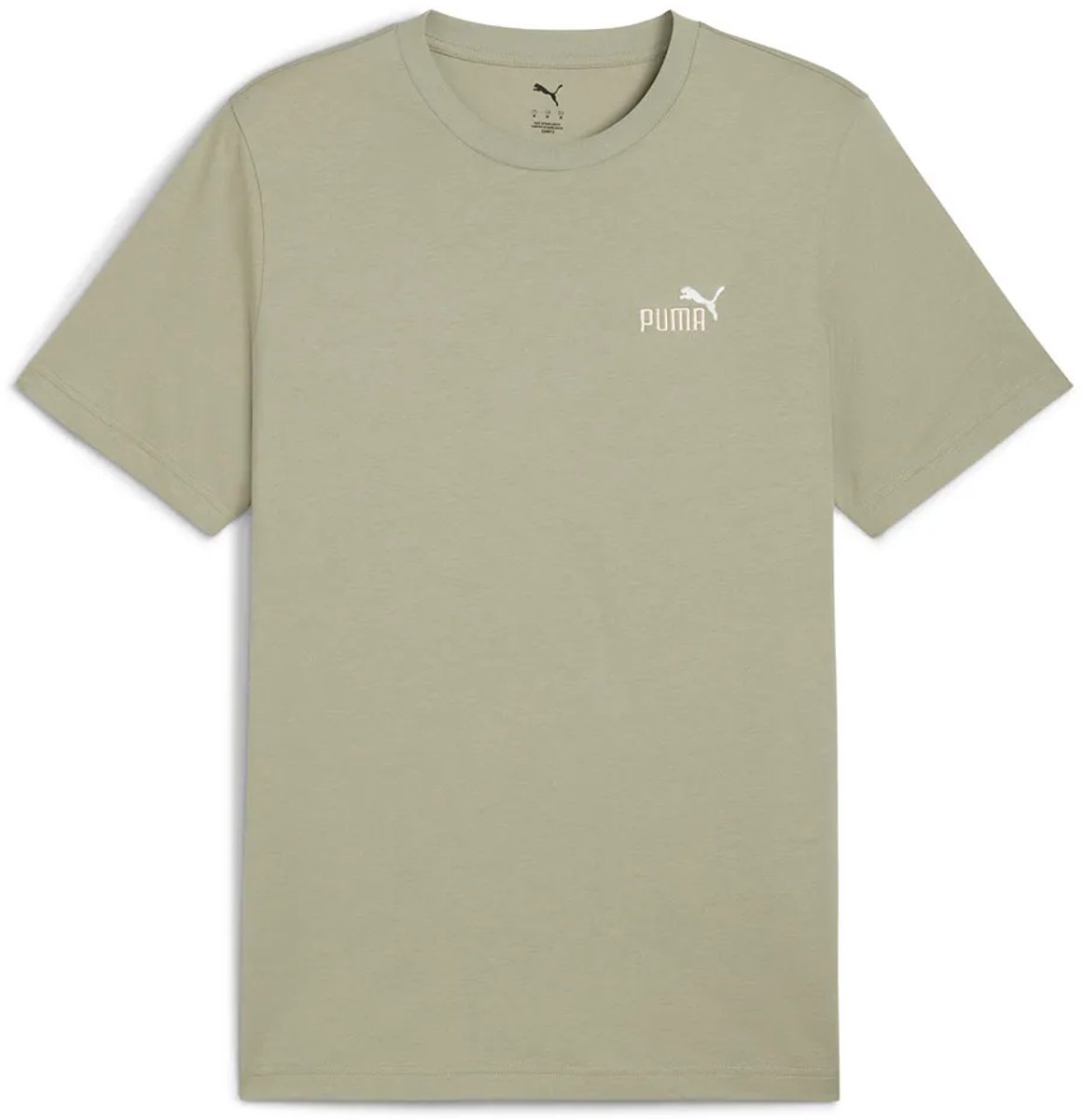 Puma Ess 2 Color Small Nº1 Logo T-shirt Met Korte Mouwen L Man Vrouw Lux Army