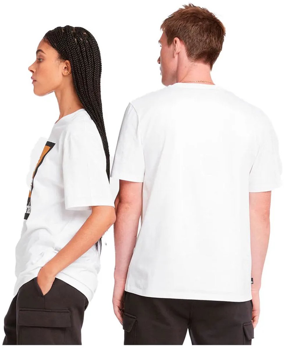 Timberland Stack Logo Colored T-shirt Met Korte Mouwen Wit L Man