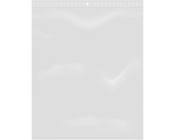 Extiff 100 hersluitbare zakjes met ritssluiting, transparant, voor levensmiddelen, sieraden, accessoires, formaat 20 x 25 cm