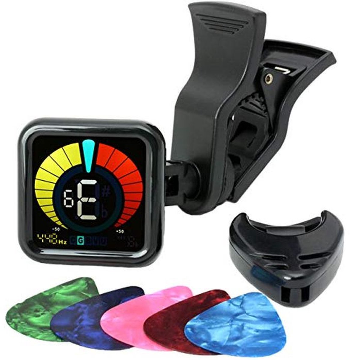 Gitaarstemapparaat Basic - Universele Clip Tuner voor Snaarinstrumenten