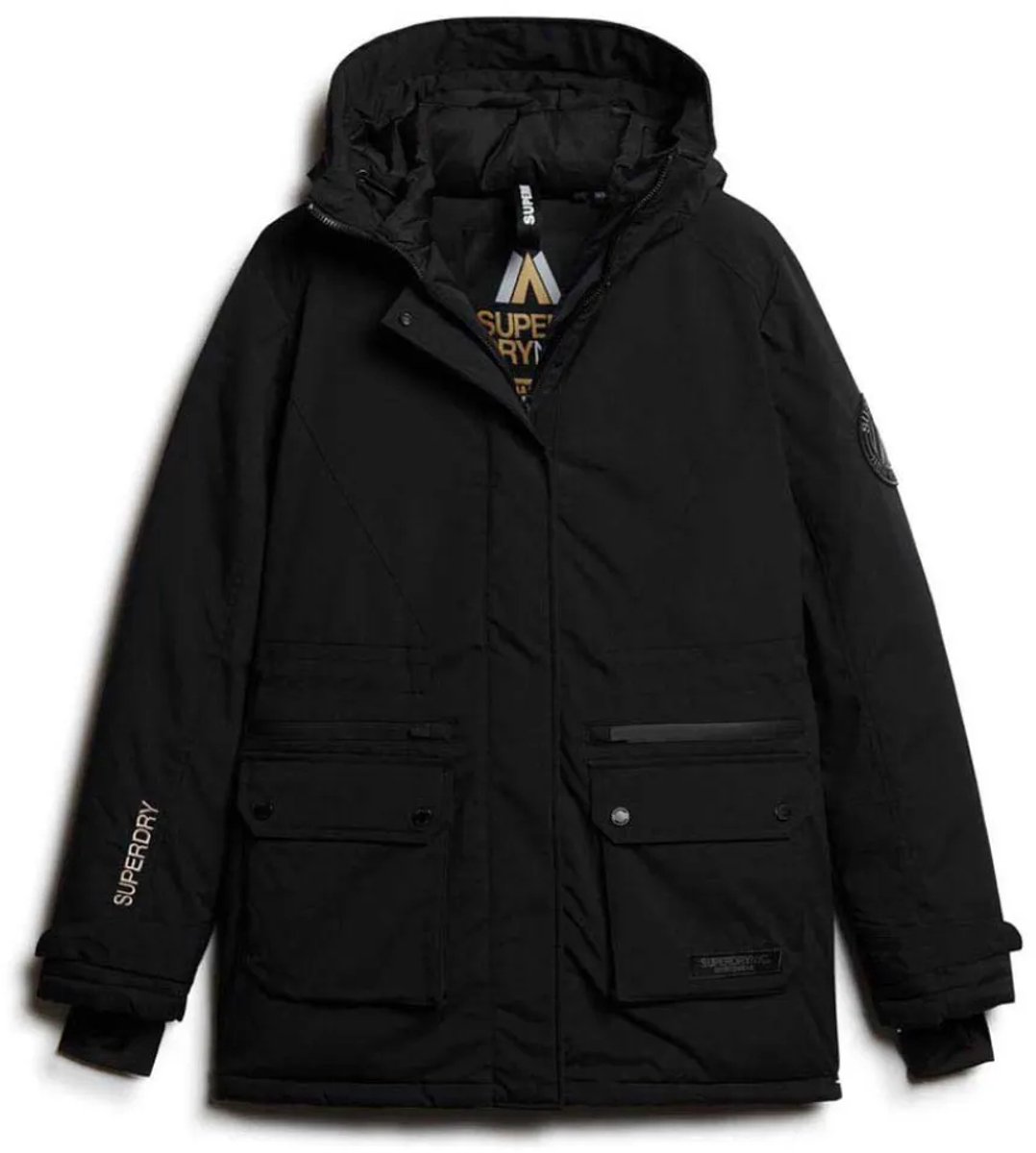 Superdry Gewatteerde City parka Dames Gewatteerde jassen Zwart