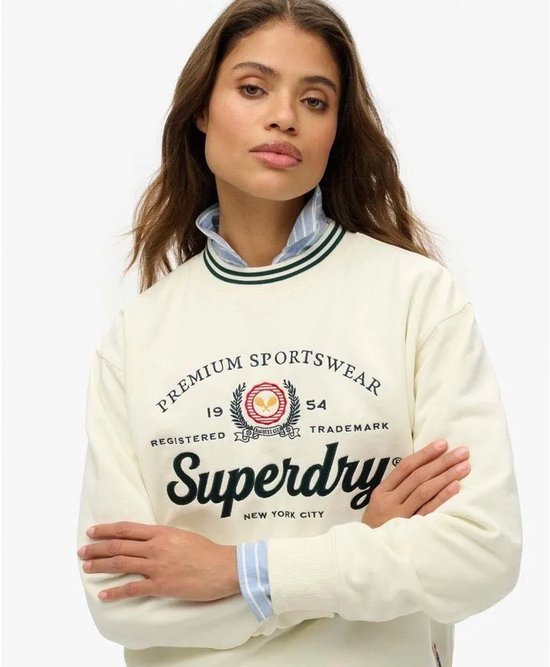 Pull femme Superdry COUNTRY CLUB LOOSE CREW