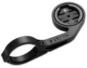 Zwarte Garmin fietsnavigatiehouder met bevestigingsring.