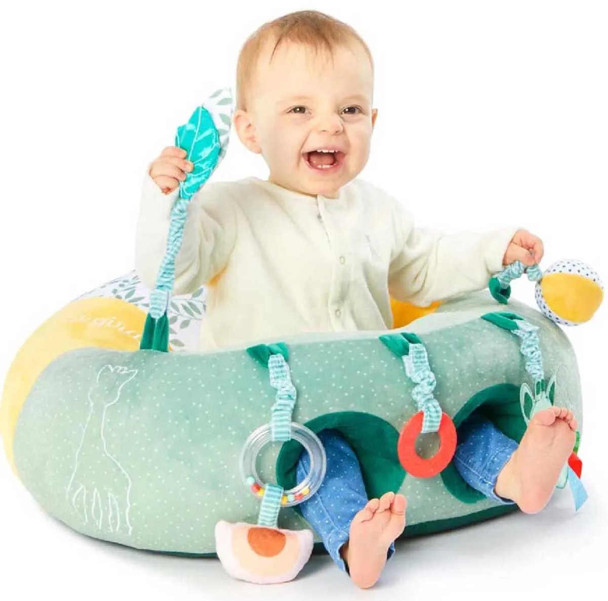 Sophie de giraf Baby Seat & Play - Babystoel met activiteiten - Baby speelgoed - Kraamcadeau - Babyshower cadeau - Vanaf 3 maanden - 27 x 55 x 50 cm — afbeelding 19