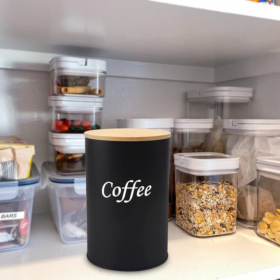 Luchtdicht koffieblik 1800 ml, koffievoorraaddoos met