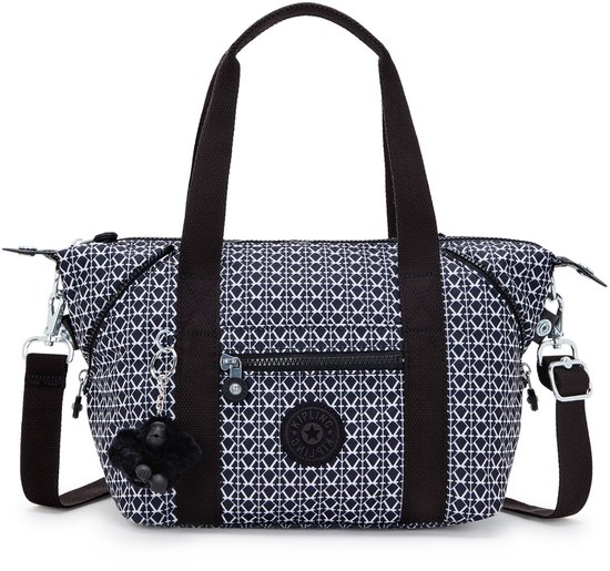 kipling sac à main sac à épaule bandoulière Basic Print Art Mini Handbag Signature Print bleu marine