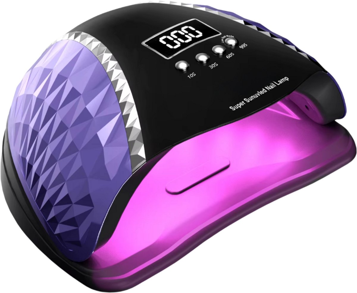 UV LED Nagellamp 66 LEDs voor Gellak en Gelnagels – Professionele Nageldroger Manicure Lamp met Automatische Sensor voor Thuis en Salongebruik-Zwart