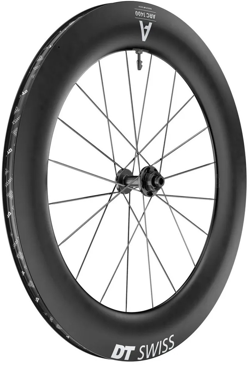 Dt Swiss Arc 1400 Dicut 85 Cl Disc Tubeless Racefiets Voorwiel Zilver 12 x 100 mm