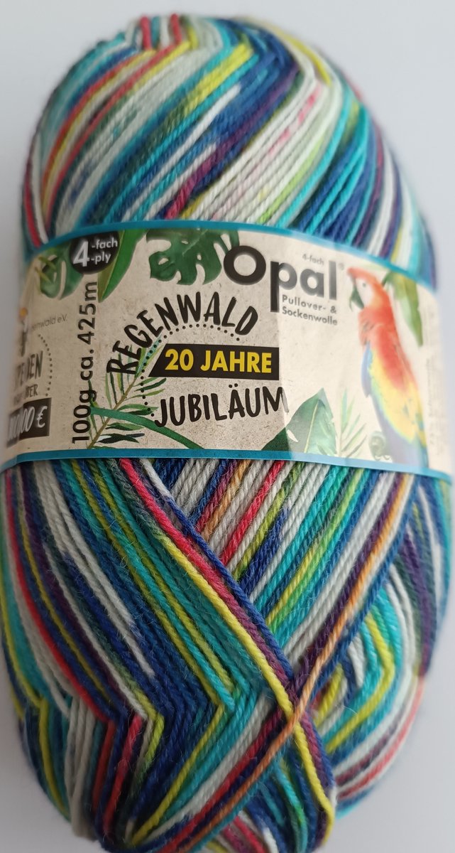 Sokkenwol Opal Regenwald 4-draads 1x100g