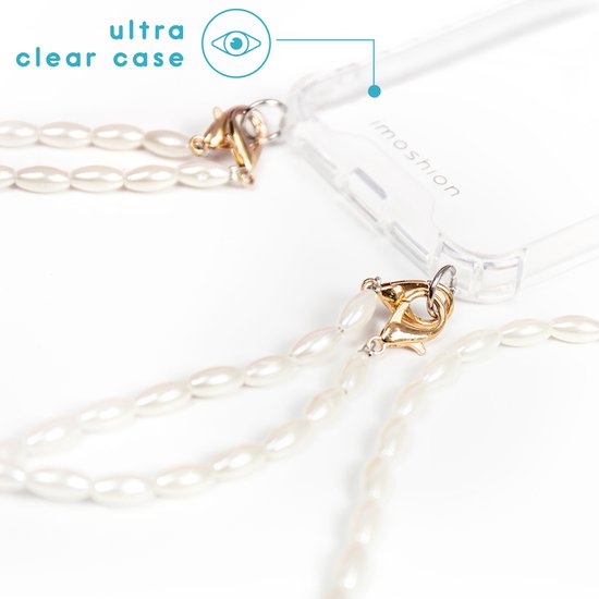 iMoshion Backcover avec cordon + bracelet - Coque iPhone 11 Perles - Transparente