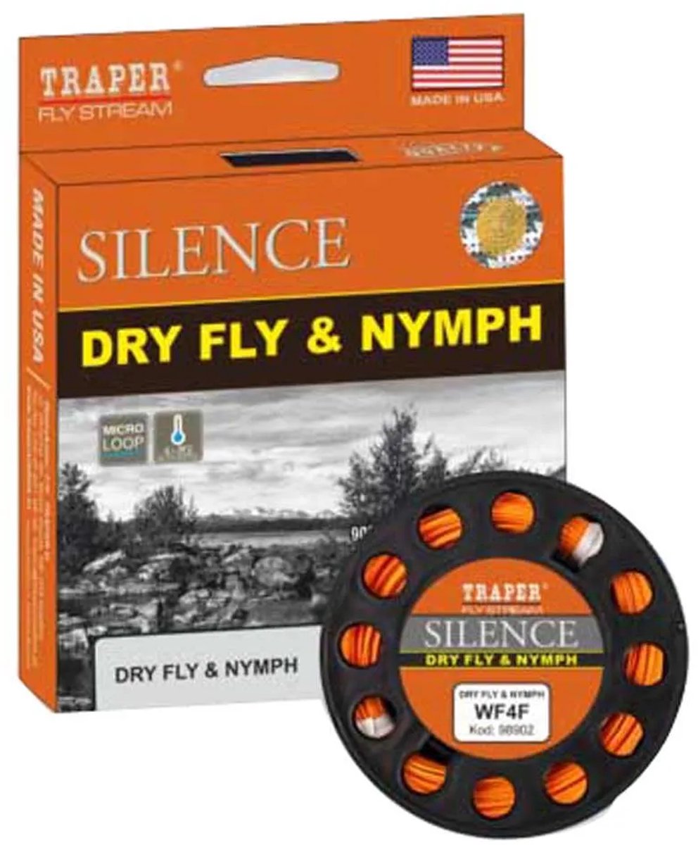 Traper Fly Silence Dry Fly&nymph Floating Vliegvissnoer 27.5 M Transparant Line 4