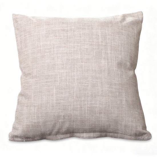 Housses de coussin décoratives 2 pièces – Décoration d'intérieur rustique et Boho – Taie d'oreiller en lin épais – Taie d'oreiller carrée – Avec fermeture éclair invisible – Convient pour canapé-lit, bureau (55 x 55 cm)