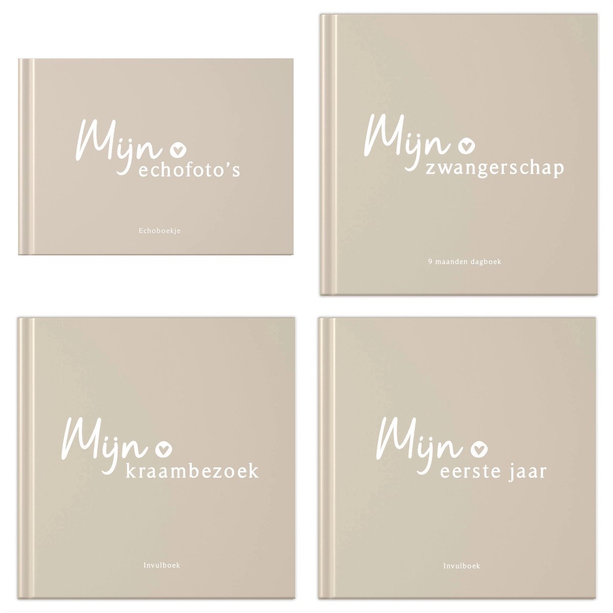 Fyllbooks Invulboeken voordeelset 'Zwanger' - Beige