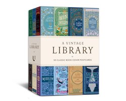 Classics Gift - A Vintage Library: 50 Classic Book Cover Postcards
