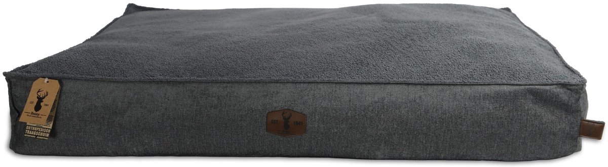 Boony est 1941 - Premium Ligkussen Orthopedisch Hondenkussen - Kleur: Shadow Grey - Afmetingen: 120x90x20 cm